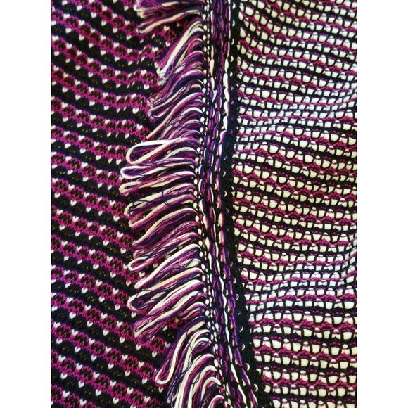๐ผHP๐ผ St. John Collection Mina Artistic Fringe Purple Cardigan - M - Picture 5 of 6